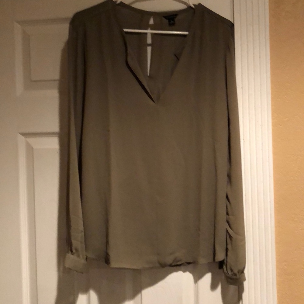 NWOT Ann Taylor Light Olive Green Blouse
